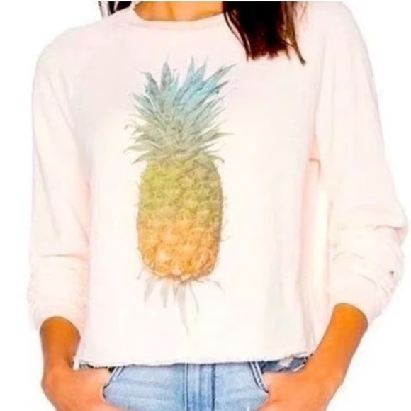 Wildfox Light Pink Pineapple Top - Picture 1 of 2
